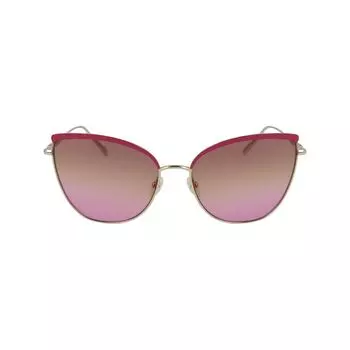 Солнцезащитные очки из золотистого металла Longchamp