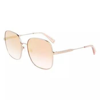 Солнцезащитные очки из золотистого металла Longchamp