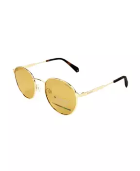Солнцезащитные очки- из золотистого металла Polaroid, желтый