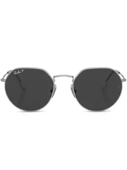 Солнцезащитные очки Jack Titanium Ray-Ban, серебяный