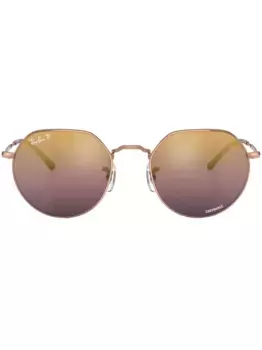 Солнцезащитные очки Jack в геометричной оправе Ray-Ban, золотой