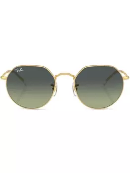 Солнцезащитные очки Jack в круглой оправе Ray-Ban, золотистый