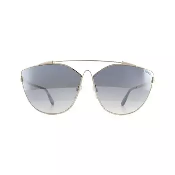 Солнцезащитные очки jacquelyn 0563 28c блестящие розовые дымчатые зеркальные Tom Ford, желтый