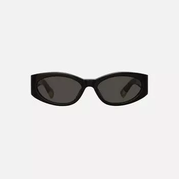 Солнцезащитные очки Jacquemus The Ovalo Frames Sunglasses, черный