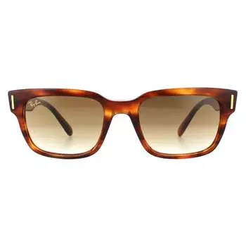Солнцезащитные очки jeffrey rb2190 954/51 черепаховые с легким градиентом Ray-Ban, коричневый