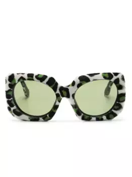 Солнцезащитные очки Jellyfish Lake в квадратной оправе Marni Eyewear, белый