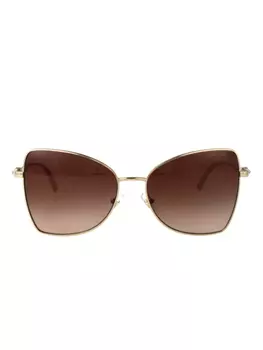 Солнцезащитные очки Jimmy Choo Eyewear, украшенные кристаллами, золотой