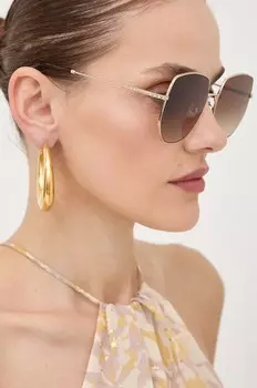 Солнцезащитные очки Jimmy Choo, коричневый