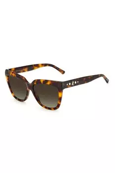 Солнцезащитные очки Julieka в форме кошачьего глаза Jimmy Choo, коричневый