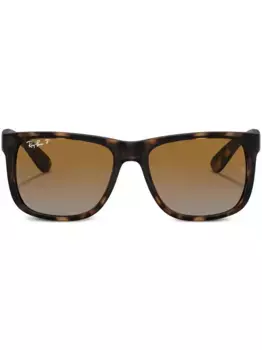 Солнцезащитные очки Justin в квадратной оправе Ray-Ban, коричневый