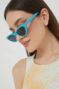 Солнцезащитные очки Кьяры Ферраньи Chiara Ferragni, бирюзовый