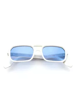 Солнцезащитные очки Kador в геометрической оправе, белый