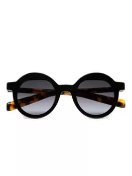Солнцезащитные очки Kaleos в круглой оправе, черный