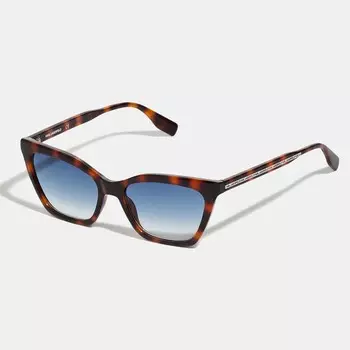Солнцезащитные очки Karl Lagerfeld Cat Eye Animal Print, коричневый