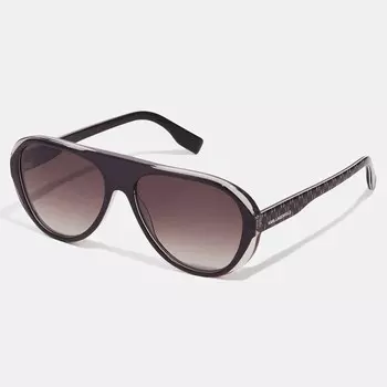 Солнцезащитные очки Karl Lagerfeld Wrap Around Plain, черный/кристальный