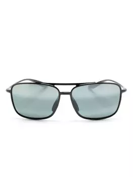 Солнцезащитные очки Kaupo Gap с зеркальными линзами Maui Jim, черный