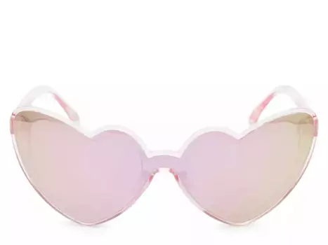Солнцезащитные очки Kelly & Katie Dear Diary Heart, светло-розовые переливающиеся