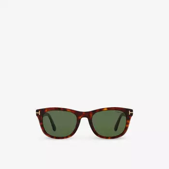 Солнцезащитные очки kendel tr001777 в квадратной оправе из ацетата ацетата Tom Ford, коричневый