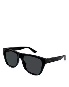 Солнцезащитные очки Kering Minimal Navigator, 57 мм Gucci, цвет Black