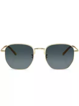 Солнцезащитные очки Kierney в квадратной оправе Oliver Peoples, золотой
