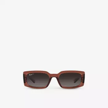 Солнцезащитные очки kiliane Rb4395 с оправой-подушкой из ацетата Ray-Ban, коричневый