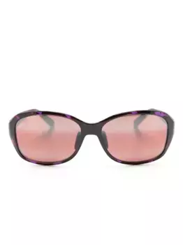 Солнцезащитные очки Koki Beach в круглой оправе Maui Jim, черный