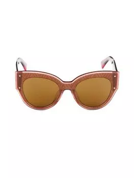 Солнцезащитные очки «кошачий глаз» 51MM Missoni, цвет Fuchsia Berry