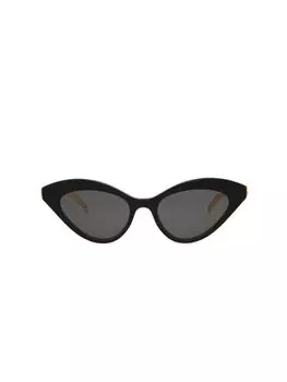 Солнцезащитные очки «кошачий глаз» 52 мм со съемной подвеской Gucci, цвет Black Gold