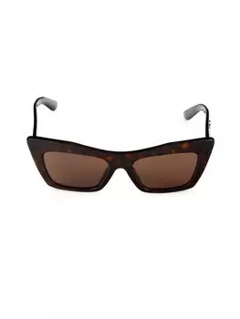 Солнцезащитные очки «кошачий глаз» 53MM Dolce&Gabbana, цвет Havana