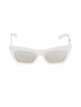 Солнцезащитные очки «кошачий глаз» 53MM Dolce&Gabbana, белый