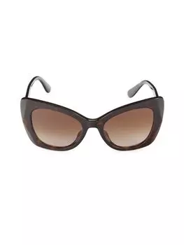 Солнцезащитные очки «кошачий глаз» 53MM Dolce&Gabbana, цвет Havana