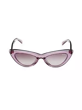 Солнцезащитные очки «кошачий глаз» 53MM Emilio Pucci, цвет Pink Violet