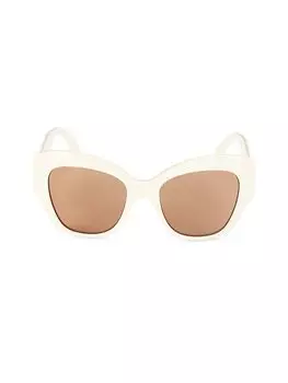 Солнцезащитные очки «кошачий глаз» 53MM Gucci, слоновая кость