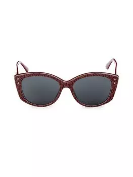 Солнцезащитные очки «кошачий глаз» 54 мм Michael Kors, цвет Merlot