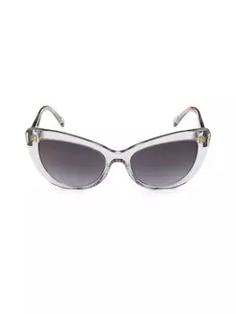 Солнцезащитные очки «кошачий глаз» 54 мм Versace, серый