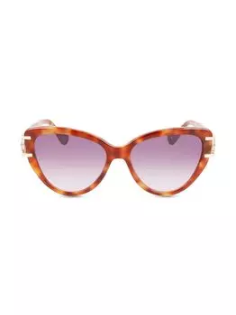 Солнцезащитные очки «кошачий глаз» 56 мм для матери и ребенка Lanvin