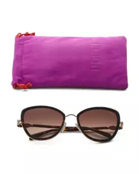 Солнцезащитные очки «кошачий глаз» 57 мм Emilio Pucci, цвет Havana