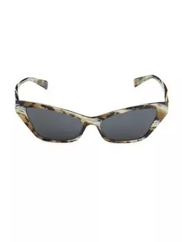 Солнцезащитные очки «кошачий глаз» 57MM Alain Mikli, цвет Grey Black