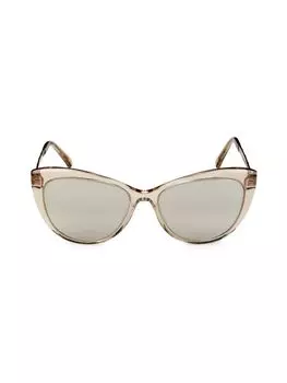 Солнцезащитные очки «кошачий глаз» 57MM Versace, серый