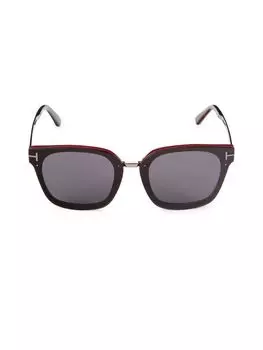 Солнцезащитные очки «кошачий глаз» 68MM Tom Ford, цвет Smoke Red