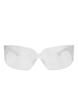 Солнцезащитные очки «кошачий глаз» Balenciaga Eyewear, серебряный