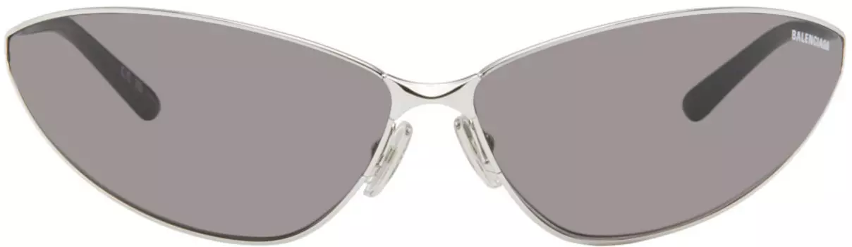 Солнцезащитные очки «кошачий глаз» Balenciaga, Silver