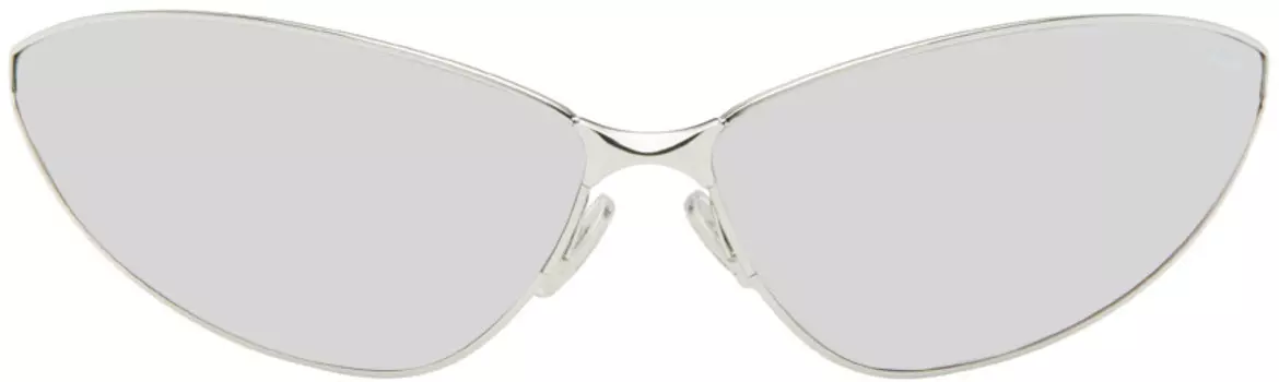 Солнцезащитные очки «кошачий глаз» Balenciaga, Silver