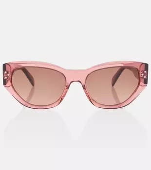 Солнцезащитные очки «кошачий глаз» Celine, розовый