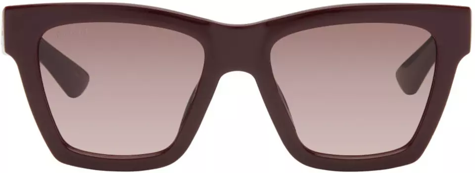 Солнцезащитные очки «кошачий глаз» Gucci, Burgundy