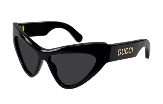 Солнцезащитные очки «кошачий глаз» GUCCI, черный