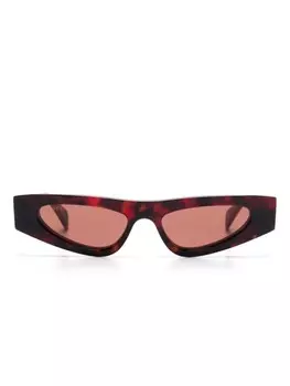 Солнцезащитные очки кошачий глаз Gucci Eyewear, коричневый
