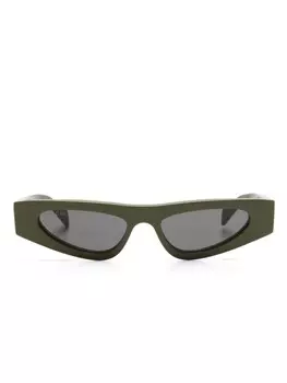 Солнцезащитные очки кошачий глаз Gucci Eyewear, зеленый