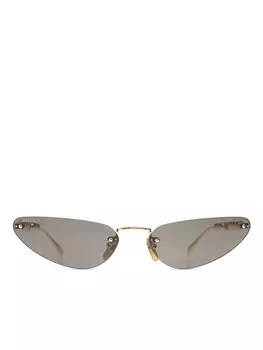 Солнцезащитные очки «кошачий глаз» Gucci Eyewear, золотой