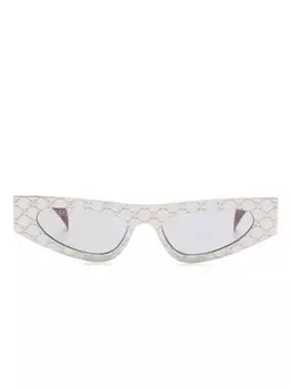 Солнцезащитные очки кошачий глаз Gucci, серебряный